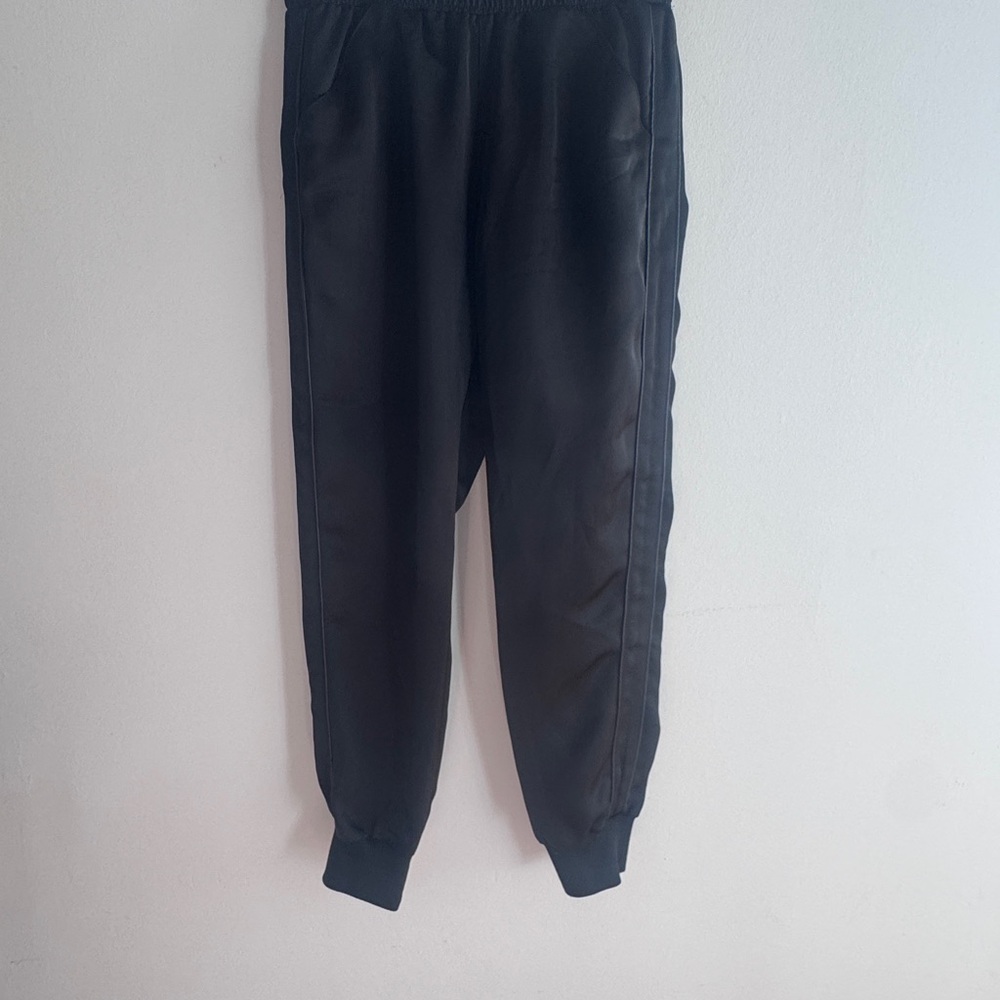 David Lerner Evereve Black Sleek Jogger Track pants XS